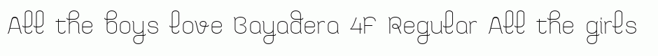 Bayadera 4F Regular
