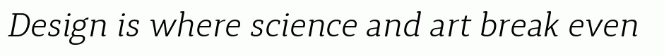 Synerga Pro Light Italic