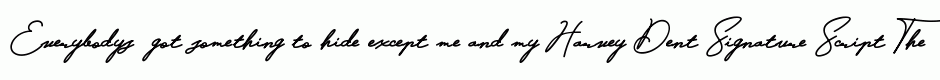 Harvey Dent Signature Script