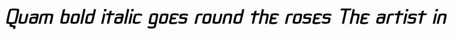 Quam bold italic