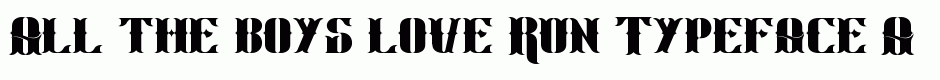 Run Typeface