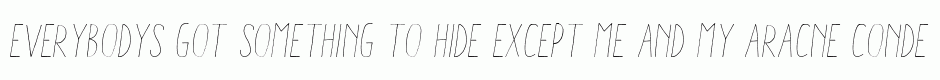 Aracne Condensed Light Italic