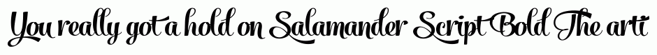Salamander Script Bold