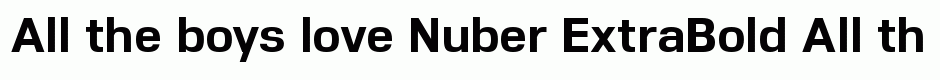 Nuber ExtraBold