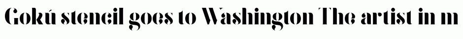 Gokú stencil