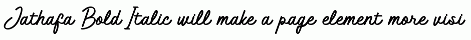 Jathafa Bold Italic