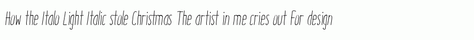 Italo Light Italic