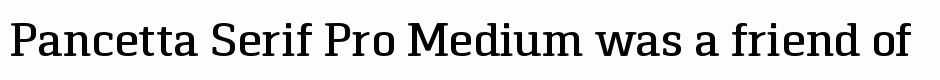 Pancetta Serif Pro Medium