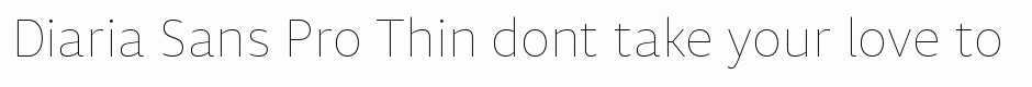 Diaria Sans Pro Thin