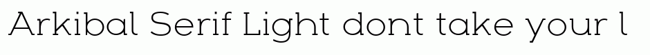 Arkibal Serif Light