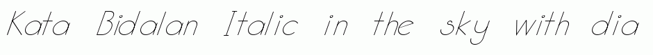 Kata Bidalan Italic