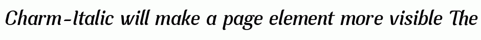 Charm-Italic
