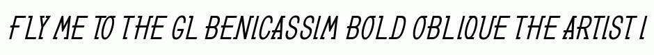 GL Benicassim bold oblique