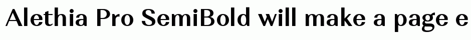 Alethia Pro SemiBold