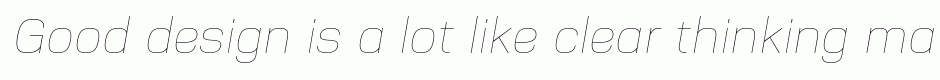 Nuber UltraLight Italic