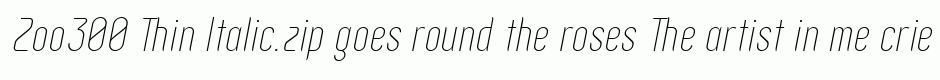 Zoo300 Thin Italic.zip