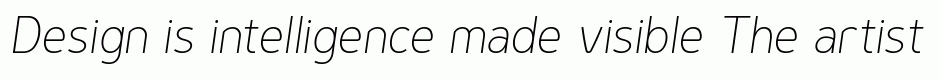 Genius Extra Light Italic