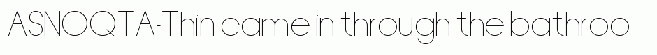 ASNOQTA-Thin