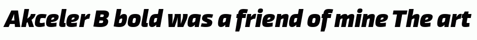 Akceler B bold