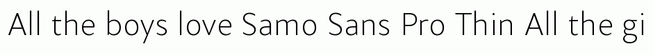 Samo Sans Pro Thin