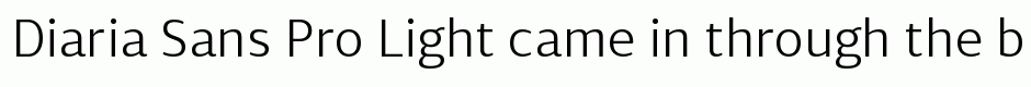 Diaria Sans Pro Light