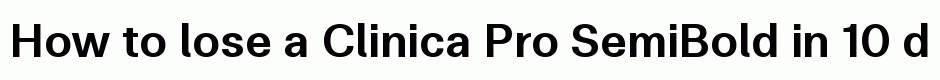 Clinica Pro SemiBold