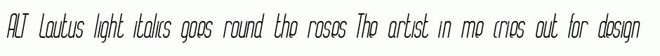 ALT Lautus light italics