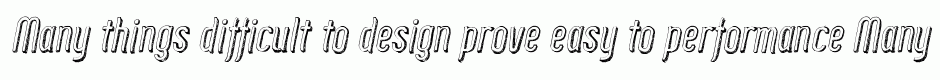 Zoo300 Sketch Shadow Italic