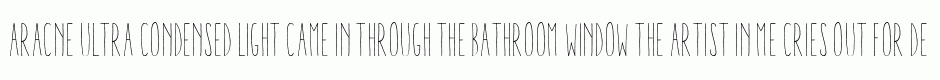 Aracne Ultra Condensed Light