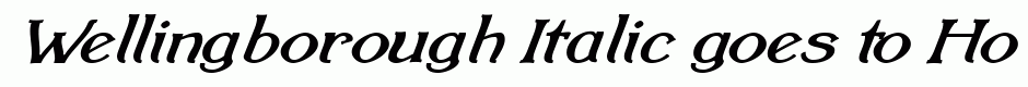 Wellingborough Italic