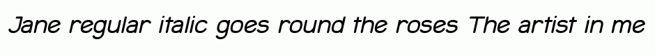 Jane regular italic