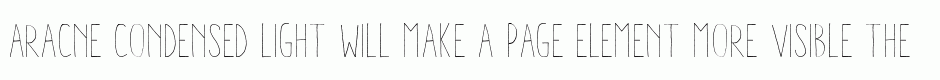 Aracne Condensed Light