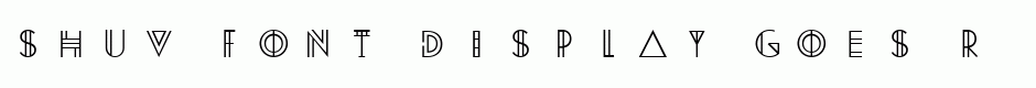 Shuv Font Display
