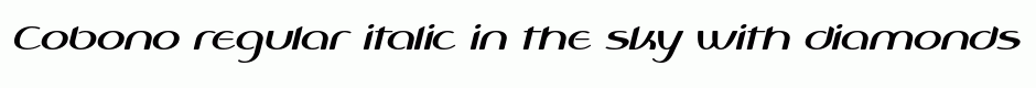 Cobono regular italic