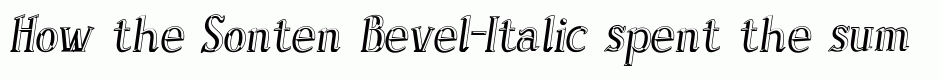 Sonten Bevel-Italic