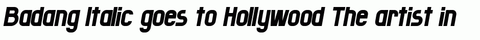 Badang Italic