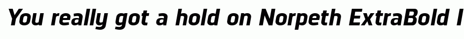 Norpeth ExtraBold Italic