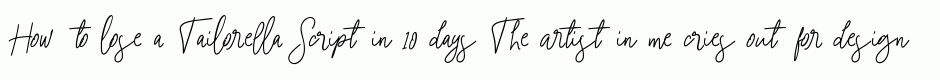 Tailorella Script