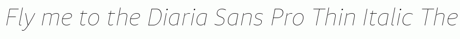 Diaria Sans Pro Thin Italic