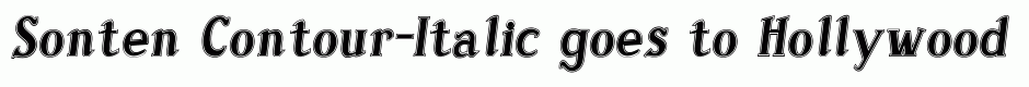 Sonten Contour-Italic