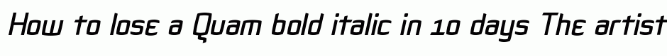 Quam bold italic