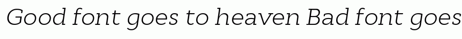 Cyntho Slab Pro Light Italic