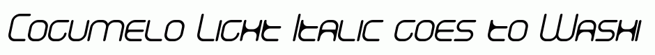 Cogumelo Light Italic