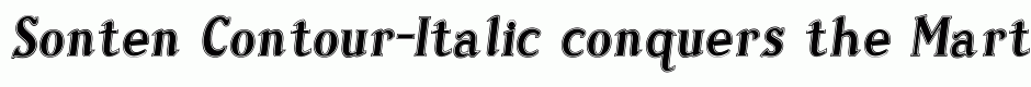 Sonten Contour-Italic