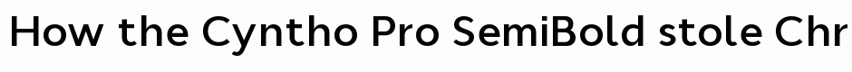 Cyntho Pro SemiBold