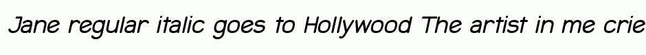 Jane regular italic