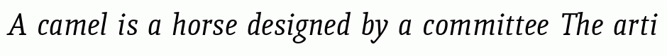 Quiroga Serif Italic
