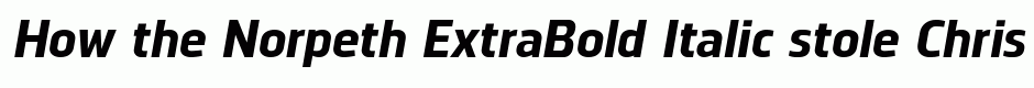 Norpeth ExtraBold Italic