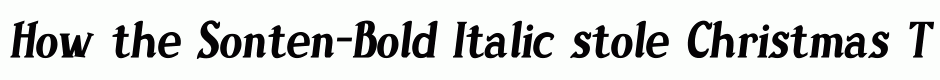 Sonten-Bold Italic