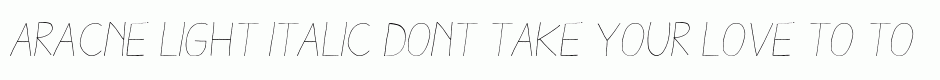 Aracne Light Italic